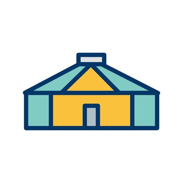 recommend clip art: Illustration Yurt  Icon