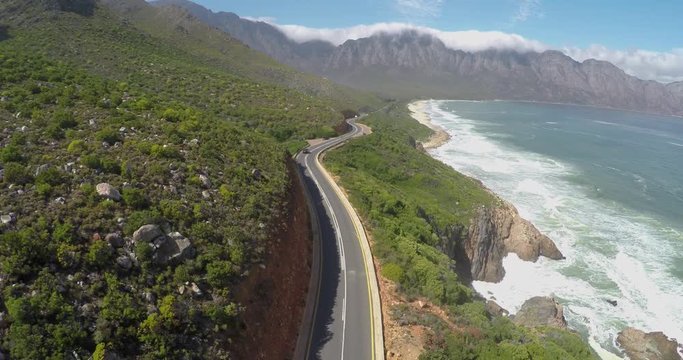 Traveling through south african coastline.
"Drone Shot"