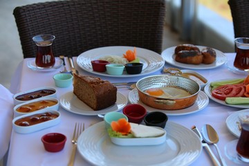 traditional turkish breakfast.