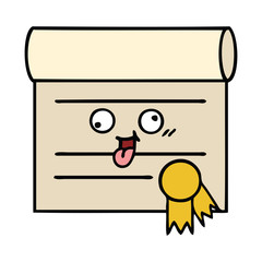 cute cartoon certificate