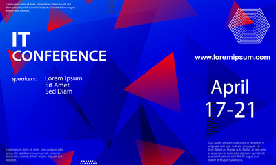 Conference announcement design template.