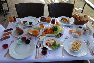 traditional turkish breakfast.