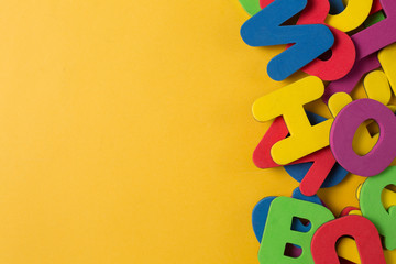 English Letter Mess Flat Lay Composition