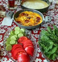 traditional turkish breakfast.