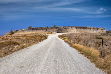 Road to Castle of Antimachias village in Kos island Greece