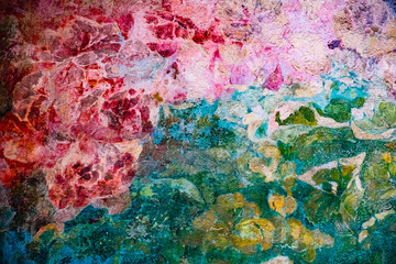 Obraz na płótnie Canvas Arrière plan tâches de couleurs abstraites