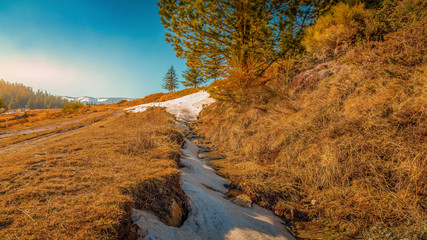 Parc naturel régional des Pyrénées Catalane depuis le Col de Jau,Occitanie.