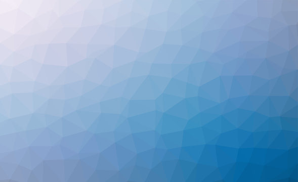 Abstract blue colorful lowploly of many triangles background for use in design. EPS10 vector