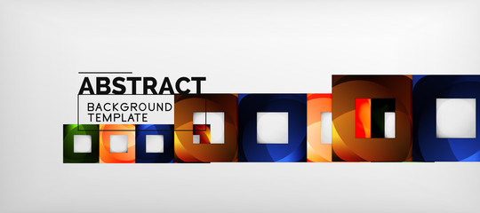 Abstract squares geometric background can be used in cover design, book design, website background