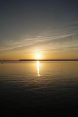 Fototapeta na wymiar Sandy beach sunset