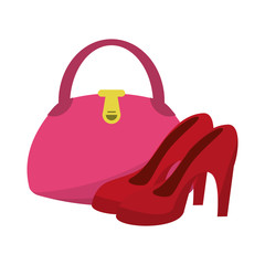 fashion bag and high heels