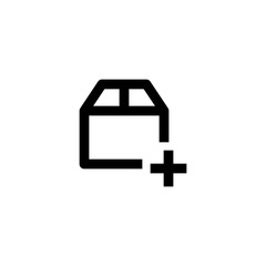Box icon. Cargo sign