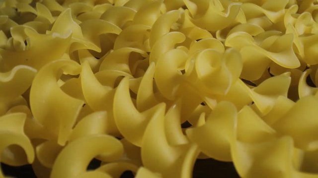 Fusilli pasta close-up.