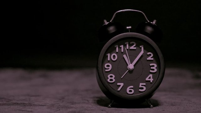 rm clock on concrete background
