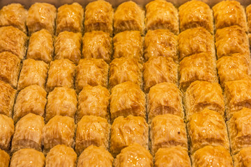 Baklava - traditional sweet pastries in Turkey, Turkish delights