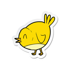 sticker of a Cartoon Bird