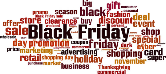 Black friday word cloud