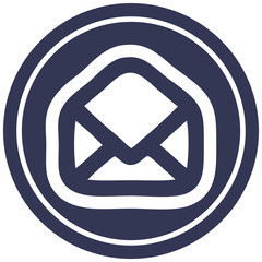 envelope letter circular icon