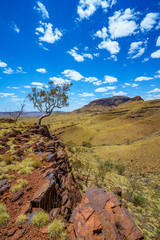 hiking on mount bruce in karijini national park, western australia 79