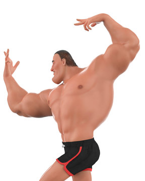 Muscle Man Cartoon Photos Royalty Free Images Graphics Vectors Videos Adobe Stock