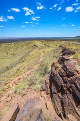 hiking on mount bruce in karijini national park, western australia 93