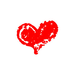 Heart vector. Hand drawn icon.