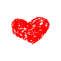 Heart vector. Hand drawn icon.