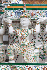 Caryatid supporting a Prang at Wat Arun