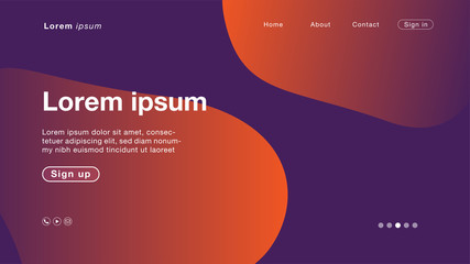 Background abstract Firebrick curve for Homepage