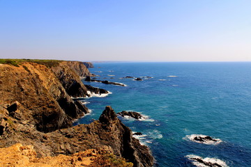 Fototapeta na wymiar Landscape from Cabo Sardão, Alentejo, Portugal