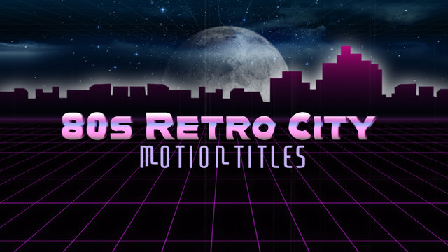 80s Retro City Titles