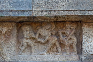 Airavateswara temple constructed by the Rajaraja Chola II in the 12th century AD. The temple is a recognised UNESCO World heritage monument Kumbakonam,Darasuram,Tamilnadu,india