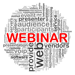 Circular design webinar word tags