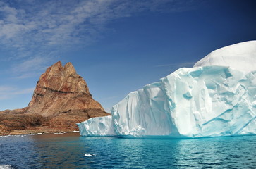Fototapeta na wymiar Unique landscapes of Greenland.