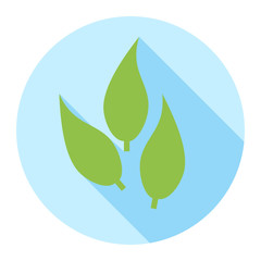 Green Leaves Icon Vector