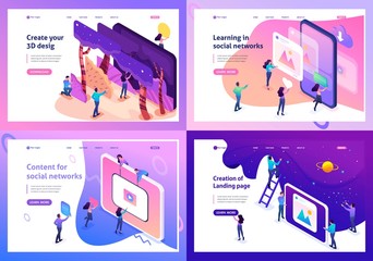 Isometric Learning Content for Social Network