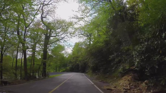 164 Grandfather Mountain curvy road drive