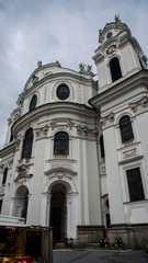 Fototapeta na wymiar salzburg architecture famous church