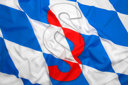 Bavaria flag with paragraph symbol