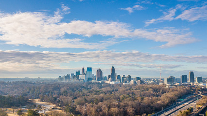 Atlanta Winter Landscape - obrazy, fototapety, plakaty