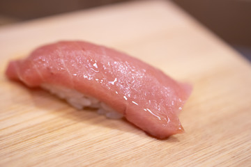 Close-up on Chutoro Sushi