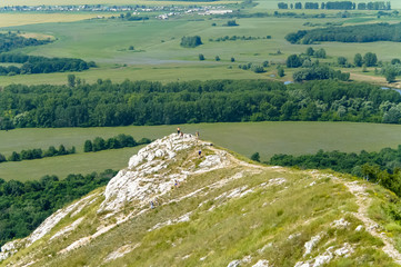 Fototapeta na wymiar aerial view of a rural landscape