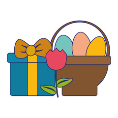 Easter day cute cartoons