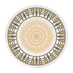 Ornamental Floral Pattern. Hand Draw Mandala. Decorative Elements. Vector Illustration. Anti-Stress Therapy Pattern. Oriental Pattern. Indian, Moroccan, Mystic, Ottoman Motifs
