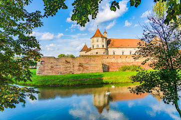 Naklejka premium Fagaras fortress in Brasov County, Transylvania, Romania