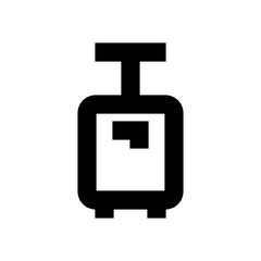 Fototapeta premium Travel bag icon. Suitcase sign