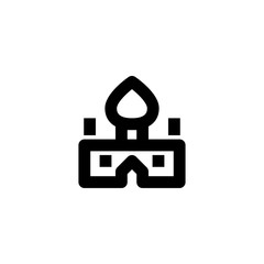 Obraz premium Masjid icon. Islamic hajj sign