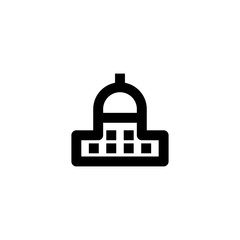 Obraz premium Masjid icon. Islamic hajj sign
