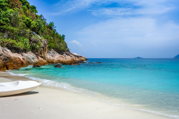 Kayak  on Romantic beach, Perhentian Islands, Terengganu, Malaysia