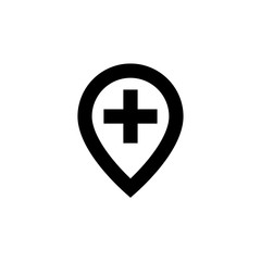  Location pin  icon. Businesscard sign